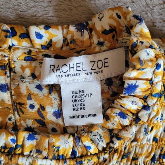 Rachel Zoe floral sleeveless blouse size XS​ - Picture 12 of 12